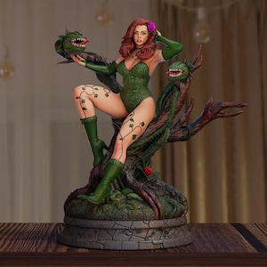 Poison Ivy - STL Model for Resin Printer Figure 3D Printing - High Quality Diorama