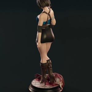 Jill Valentine - STL Model for Resin Printer Figure 3D Printing - High Quality Diorama - Resident Evil image 7