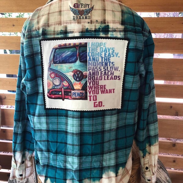 Upcycled Dirigo Maine Flag Flannel
