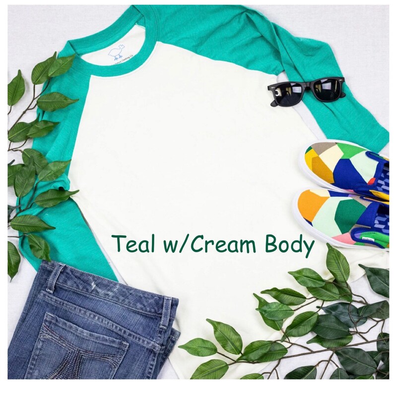 Unisex raglan Faith it till you Make it Printed Raglan Tee