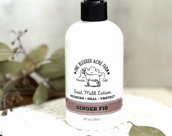 Ginger Goat Milk Lotion Ginger Hand Cream Scented Body Lotion Travel Size Lotion Gift For Her Hand Cream Gift For Mom Gift For Holiday Gift