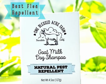 Barra de champú para perros Jabón de leche de cabra Jabón para perros Champú para mascotas Tratamiento contra pulgas Barra de champú para pieles sensibles Jabón para mascotas Regalo para mamá perruna