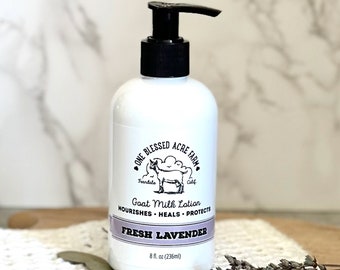 Lavender Goat Milk Lotion Lavender Hand Cream Goat Milk Baby Lotion Dry Skin Lotion Body Lotion Gentle Face Cream Lavender Hand Lotion Gift