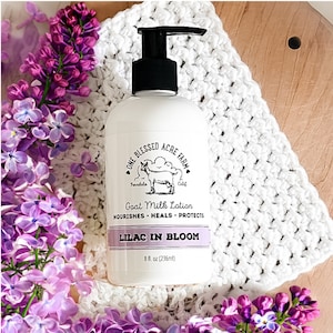Lilac Goat Milk Lotion Lilac Scented Hand Cream Goat Milk Beauty Products Lilac Body Lotion Travel Size Natural Lilac Lotion Gift Ideas