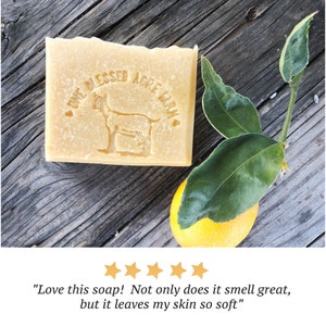 Lemon Soap Goat Milk Soap Bar Lemongrass Soap Lemon Bar Bulk Set Soap Lemon Scented Natural Soap Citrus Soap Gift For New Mom Gift For Nurse image 6