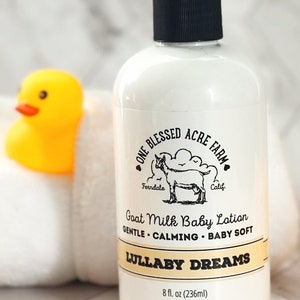 Goat Milk Baby Lotion Sensitive Skin Baby Friendly Cream Goat Milk Baby Care Gift Set New Mom Gift Lotion For Newborn Baby Travel Gift Set image 10