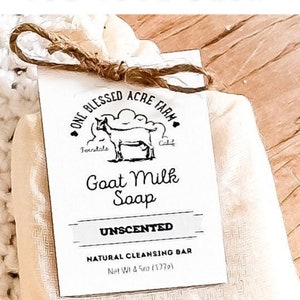 Unscented Goat Milk Soap Bar Unscented Body Soap Dry Skin Hand Soap Bulk Set Soap For Baby Fragrance Free Soap Facial Cleanser Gift For Mom image 10