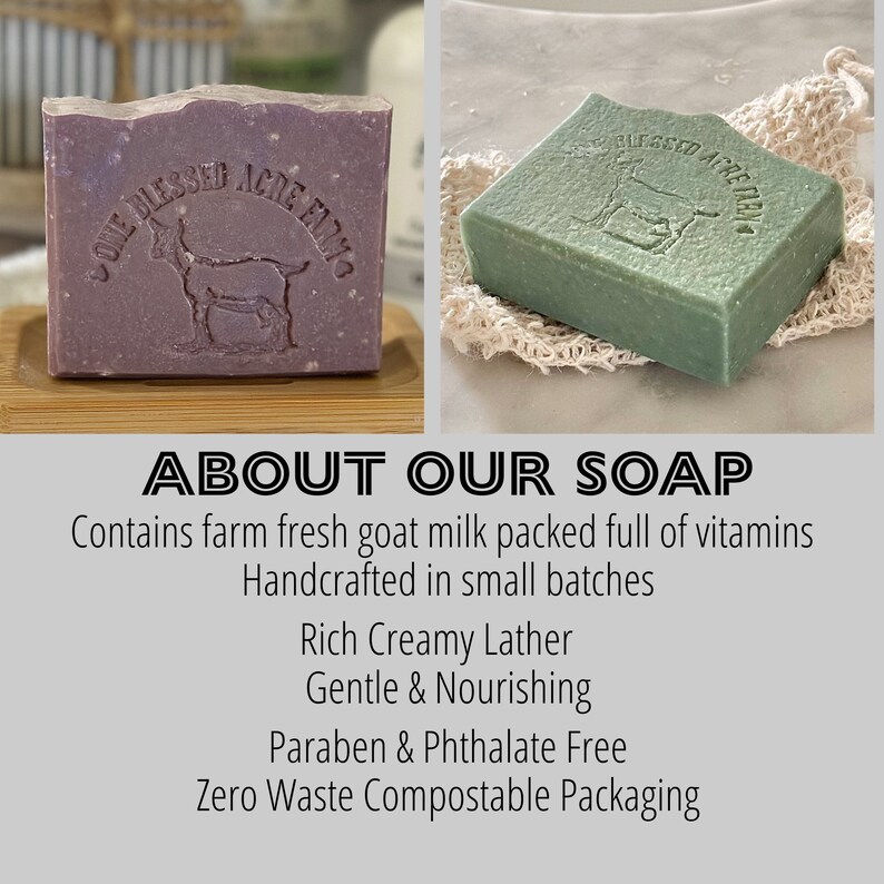 OneBlessedAcre Goat Milk Soap Bar - Thumbnail 4