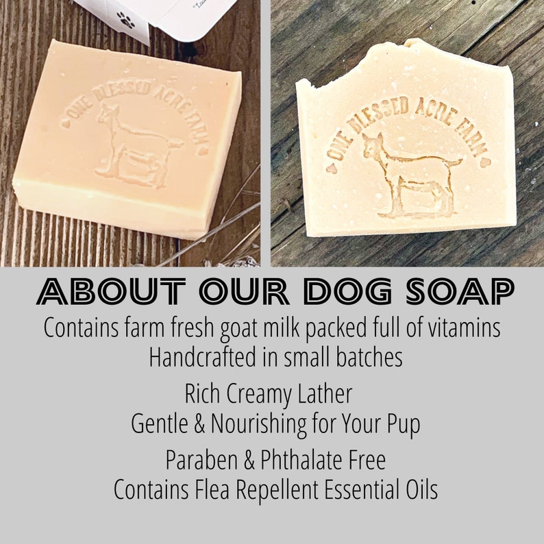 Dog Shampoo Bar Goat Milk Soap For Dog Shampoo Soap Pet Shampoo Flea Treatment Shampoo Bar For Sensitive Skin Pet Soap Gift For Dog Mom Gift image 2