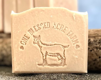 Sandalwood Goat Milk Soap Bar - Handmade, Lush Lather