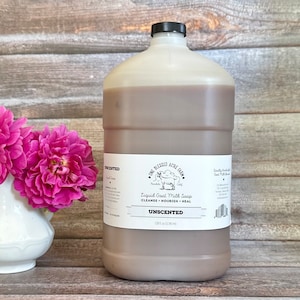 Bulk Tallow Soap Liquid Goat Milk Soap Goat Milk Body Wash Tallow Goat Milk Hand Soap Tallow Liquid Soap Bulk Handsoap Gallon Refill Soap