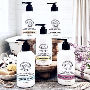 Goat Milk Lotion Set Hand Cream Multi Pack Goat Milk Body Cream Buy Bulk Bundle Travel Size Lotion Gift For Mom Skincare For Women Over 40