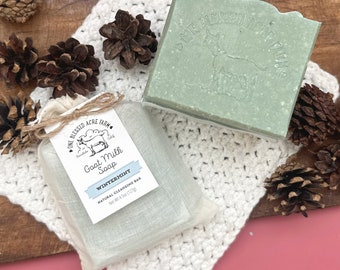 Mint Scented Goat Milk Soap Bar Moisturizing Body Bar Nourishing Hand Soap Sensitive Skincare Soap Mint Scent Soap Gift Idea For Women