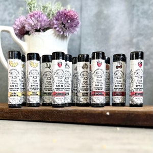 Bulk Lip Balm Party Favor Baby Shower GIft Goat Milk Lip Balm Set Goat Milk Chapstick Sun Shield Wedding Favors Chapstick Bulk Set Lip Balm