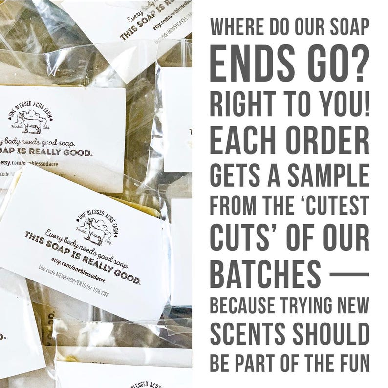 Soap Samples that are included in every order