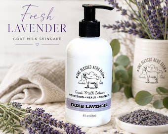 Lozione al latte di capra e lavanda per mamma e bambino, lozione delicata per neonati, crema mani alla lavanda, formato da viaggio per chi viaggia, lozione per il corpo per pelli secche, regalo per neomamme.