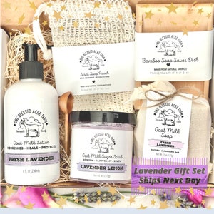 Lavender Soap Gift Lavender Bath and Body Gift Personalized Lotion Gift Lavender Relaxation Gift Set Lavender Bath Gift Set Aromatherapy