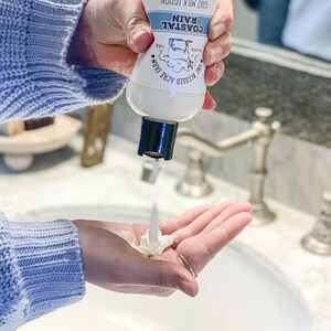 Applying Goat Milk Lotion to Hands