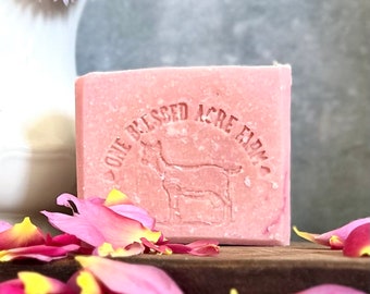 Rose Goat Milk Bar Soap Rose Bar Soap Homemade Rose Soap Bar Body Soap Rose Goat Milk Soap Gift Set For Mom Gift Soap Set Bundle Bulk Soap