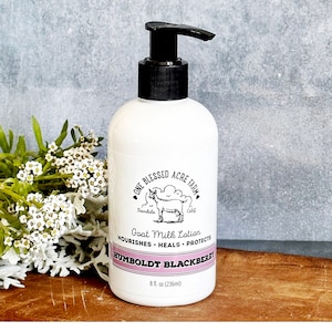 Blackberry Goat Milk Lotion Blackberry Hand Cream Travel Size Lotion Blackberry Goat Milk Body Lotion Humboldt Hands Blackberry Lotion Gift