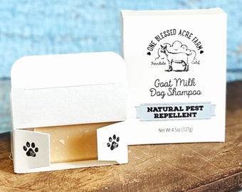 Goat Milk Dog Shampoo Bar: Natural Flea Repellent Pet Soap