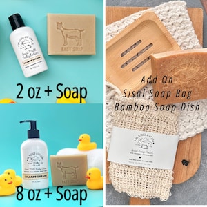 Goat Milk Baby Lotion Sensitive Skin Baby Friendly Cream Goat Milk Baby Care Gift Set New Mom Gift Lotion For Newborn Baby Travel Gift Set image 5