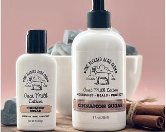 Zimt-Ziegenmilch-Lotion Natürliche Feuchtigkeitscreme Reliefcreme für trockene Haut Zimt-Zucker Handcreme Parabenfreie Hautpflege-Produkt Winter Körperpflege