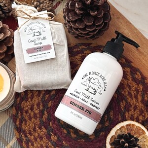 Ginger Goat Milk Lotion Ginger Hand Cream Scented Body Lotion Travel Size Lotion Gift For Her Hand Cream Gift For Mom Gift For Holiday Gift