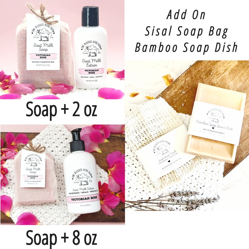 Rose Goat Milk Bar Soap Rose Bar Soap Homemade Rose Soap Bar Body Soap Rose Goat Milk Soap Gift Set For Mom Gift Soap Set Bundle Bulk Soap image 5