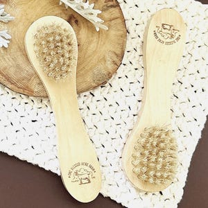Natural Bristle Facial Dry Brush Wood Handle Skin Cleansing Tool Beauty Supply Package Exfoliation Kit Spa Treatment Essential Daily Skincare Routine Premium Quality Construction Gentle Face Massage Tool Wellness Collection Self Care Gift