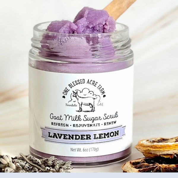 Lavender Goat Milk Sugar Scrub Oatmeal Emulsified Hand Scrub Lavender Exfoliating Scrub Wholesale Essential Oil Body Scrub Gift For Women