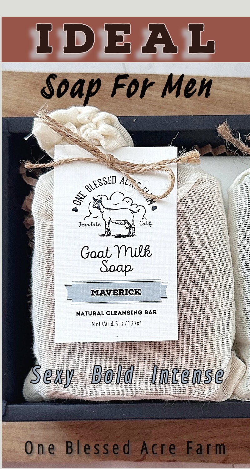 Maverick Goat Milk Soap Gift for Men Birthday Fathers Day Gift Mens Facial  Soap for Dad Gift Earthy Goat Milk Skincare Gift for Grandfather - Etsy