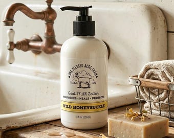 Honeysuckle Goat Milk Lotion Floral Scent Hand Cream Floral Body Lotion Natural  Moisturizer Travel Size Hand Lotion Gift Ideas For Women