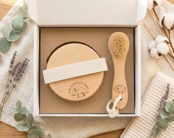 Natural Beauty Supply Facial Brush Wood Handle Skin Cleansing Bath Accessory Spa Kit Exfoliation Tool Beauty Present Wellness Package Facial