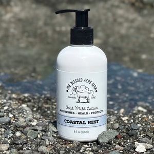 Coastal Goat Milk Lotion Ocean Scented Hydrating Hand Cream For Her Body Lotion Sea Salt Body Cream Travel Lotion Gift For Mom Gift For Her