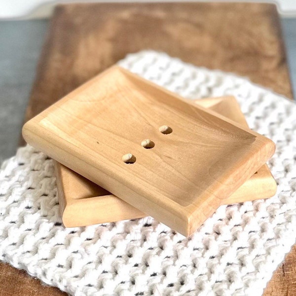 Soap Dish Bamboo Soap Holder Dish Soap Saver Dish Wood Soap Dish Farmhouse Bathroom Decor Bathroom Soap Dish Accessories Wood