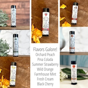 Vanilla Lip Balm Goat Milk Lip Care Vanilla Chapstick Natural Lips Sun Shield Lip Balm Handmade Lip Butter Goat Milk Favor Baby Shower Gift image 3