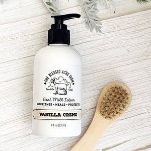 Vanilla Goat Milk Lotion Dry Skin Body Lotion With Goat Milk Hand Cream For Women Birthday Gift Set Organic Skincare Gift Wedding Present