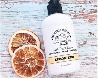 Ziegenmilch Lotion Zitrone ätherisches Öl Handcreme empfindliche Haut Geschenk-Set Hochzeit Gunst Zitrone Duftende Reisegröße Feuchtigkeitscreme Babypartygeschenk