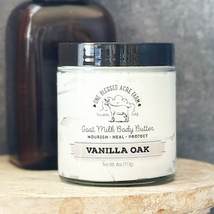 Vanille Ziegenmilch Körperbutter Vanille Ziegenmilch Handcreme Ziegenmilch Körpercreme Aufgeschlagene Körperbutter Gesichtscreme Körperbutter Geschenk für Mama Geschenk