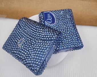 Bedazzled and Blinged reusable qtips case.