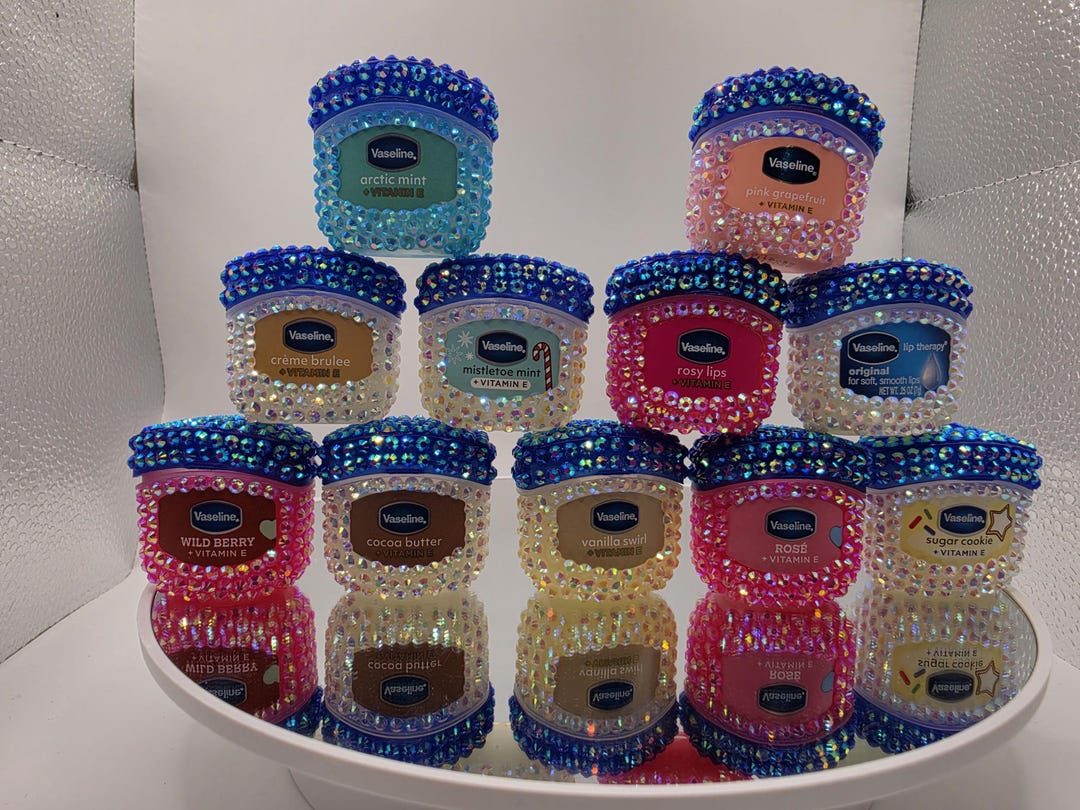 Bedazzled and Blinged Vaseline Lip Therapy - Etsy
