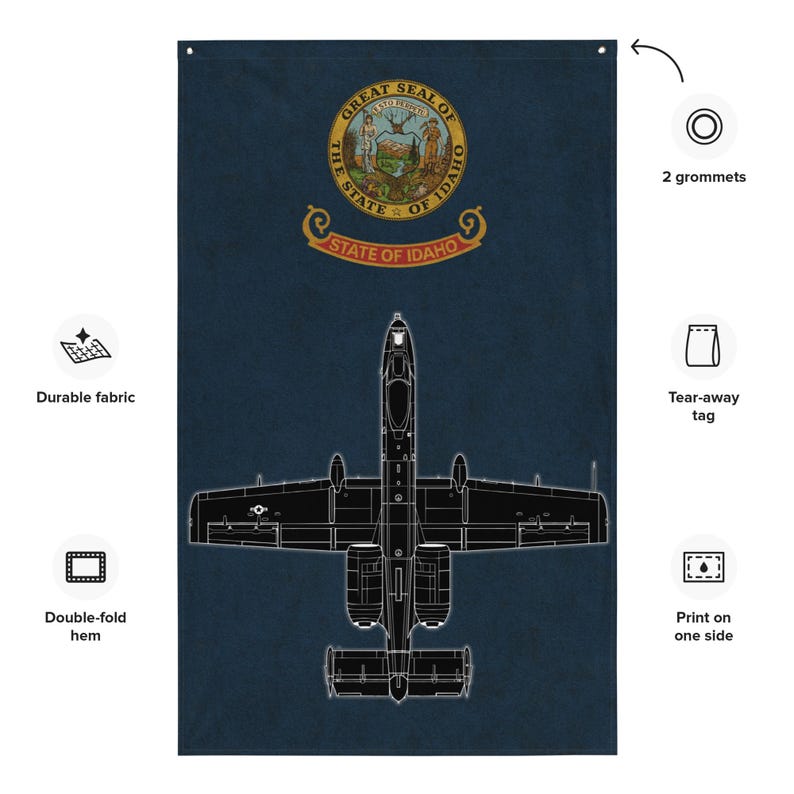 A-10 Warthog Idaho Flag