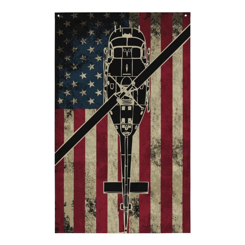 UH-1 Huey U.S. Flag
