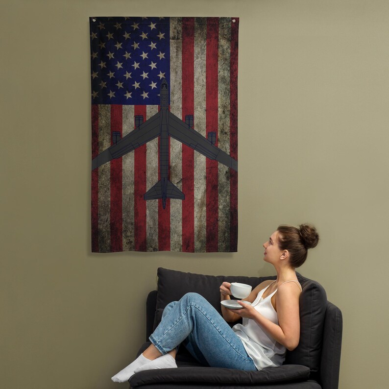 B-52 Aircraft Flag (Vertical)