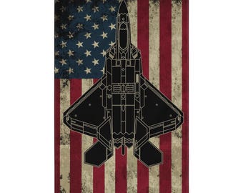 F-22 Raptor Aircraft Flag (basic flag)