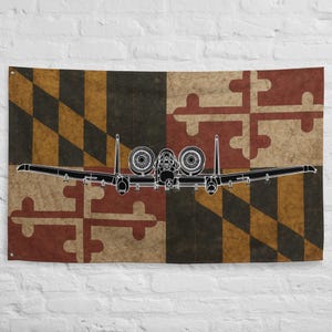 A-10 Warthog Maryland Flag Head On