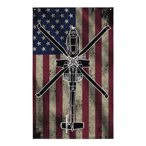 AH-64 Apache Helicopter Flag