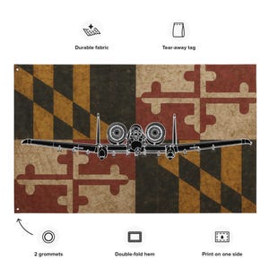 A-10 Warthog Maryland Flag Head On