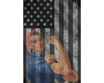 Spirit of Rosie Tribute Flag Vertical